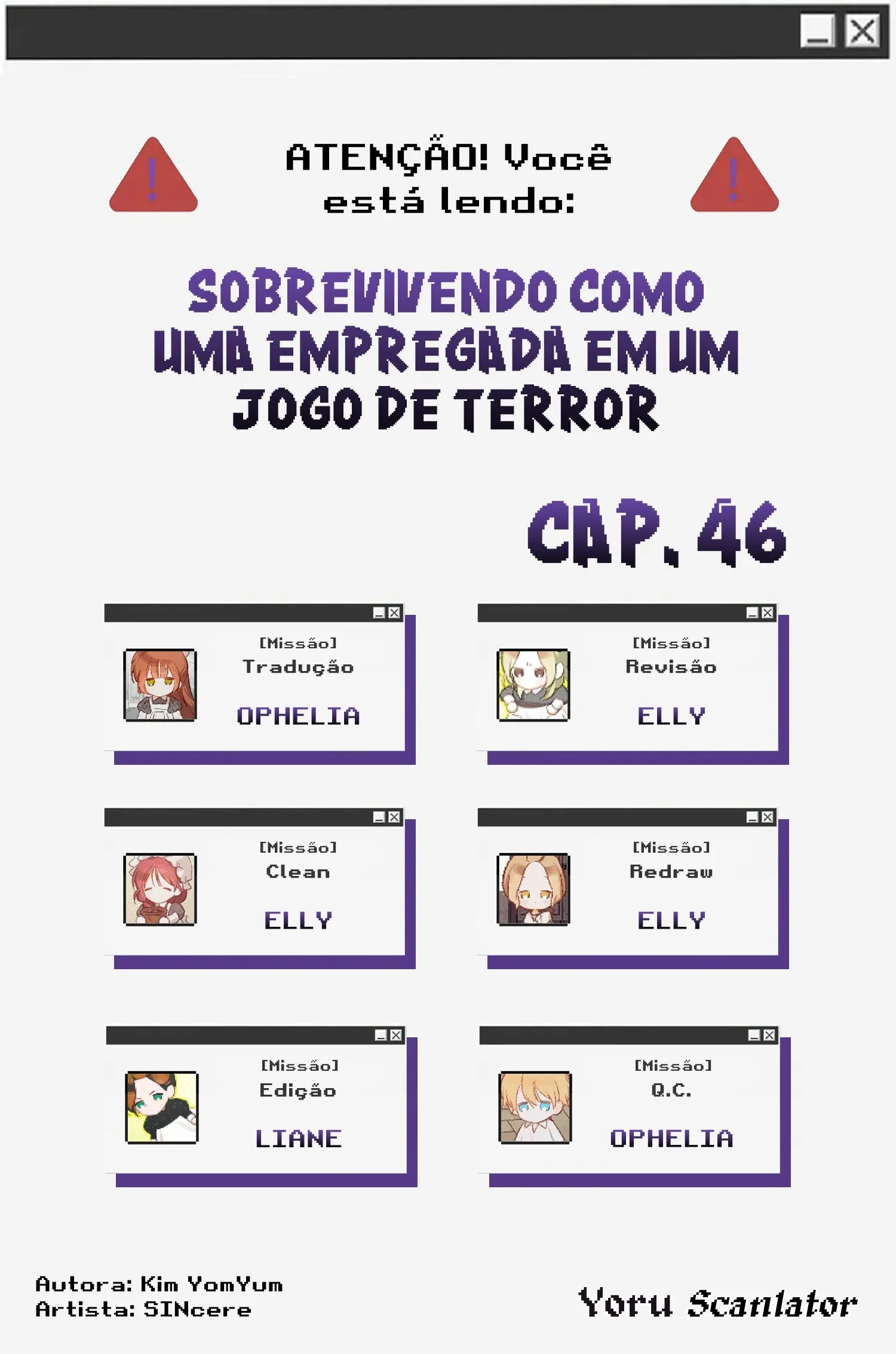 Sobrevivendo Como Uma Empregada Em Um Jogo De Terror Capítulo 1