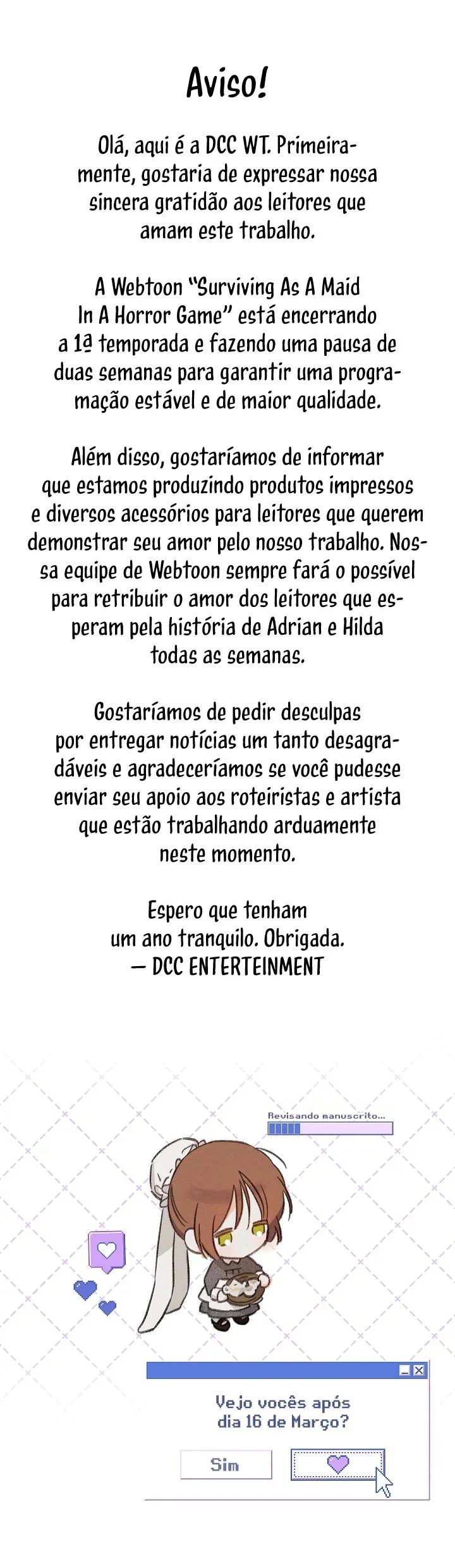 Sobrevivendo Como Uma Empregada Em Um Jogo De Terror Capítulo 1
