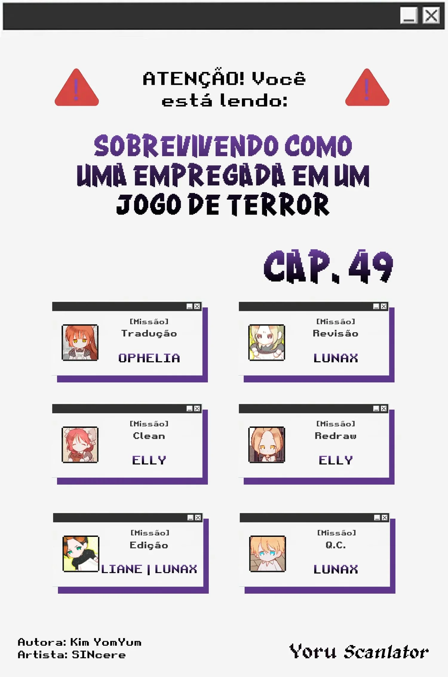 Sobrevivendo Como Uma Empregada Em Um Jogo De Terror Capítulo 1