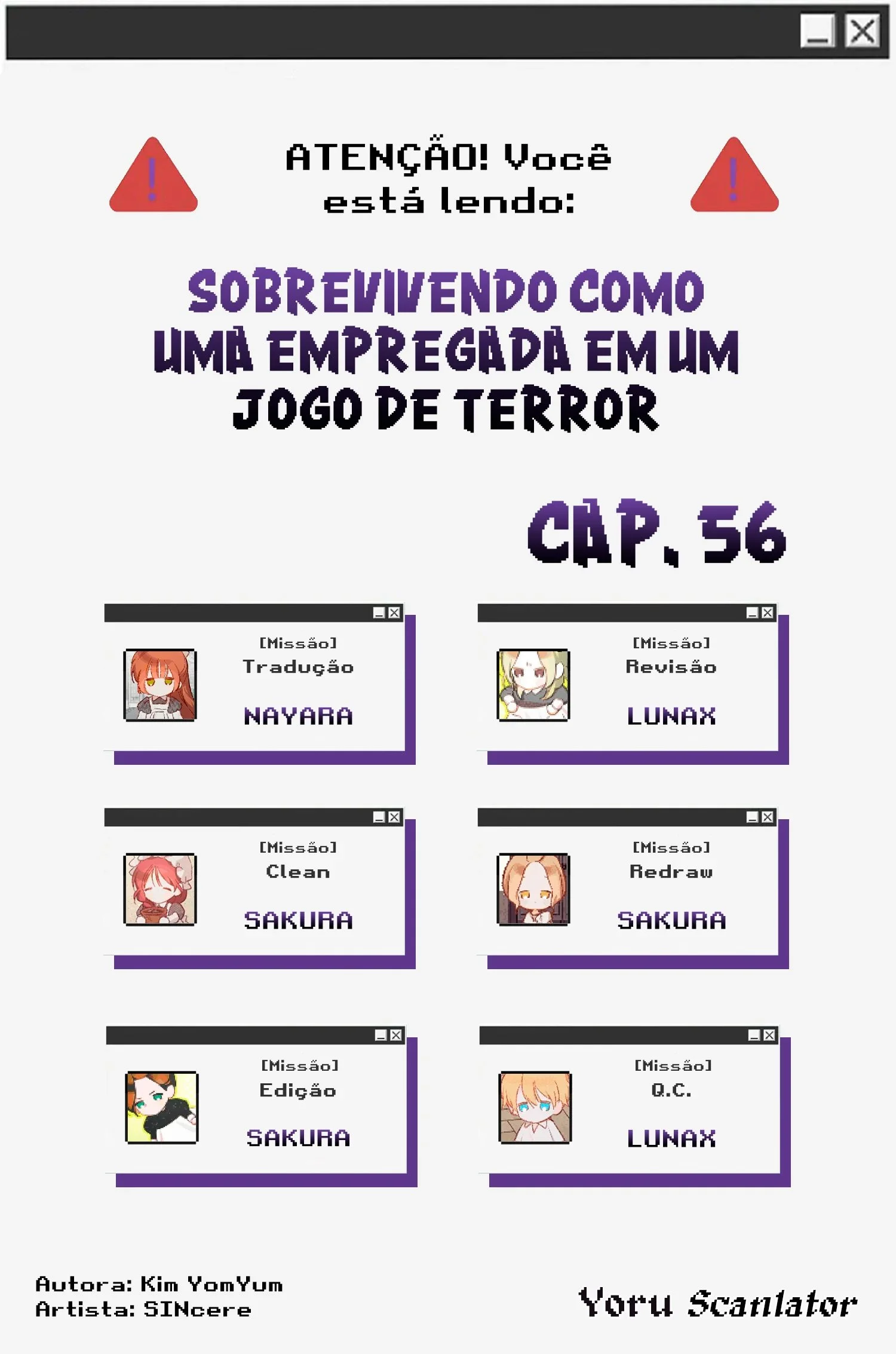 Sobrevivendo Como Uma Empregada Em Um Jogo De Terror Capítulo 1