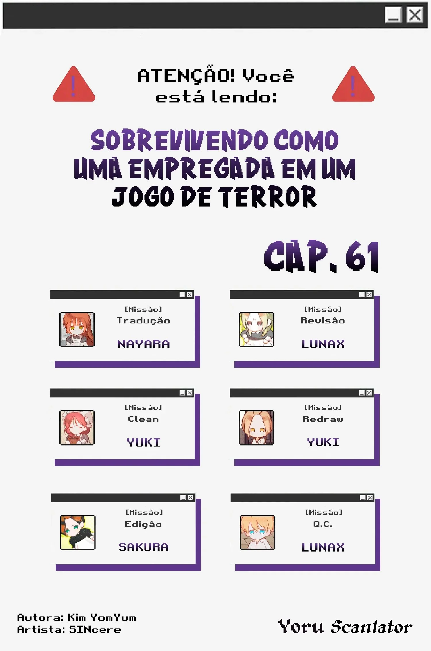 Sobrevivendo Como Uma Empregada Em Um Jogo De Terror Capítulo 1