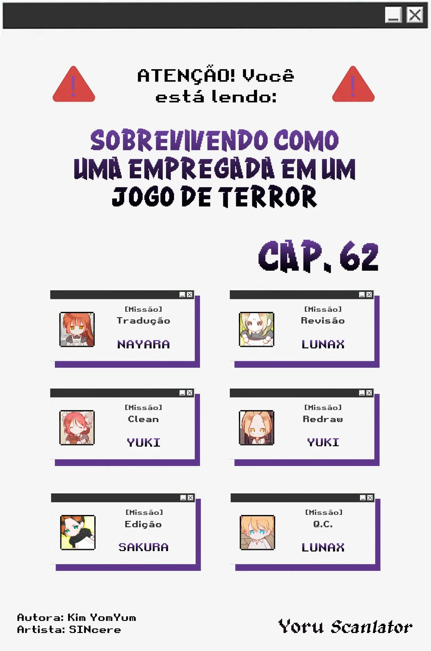 Sobrevivendo Como Uma Empregada Em Um Jogo De Terror Capítulo 1