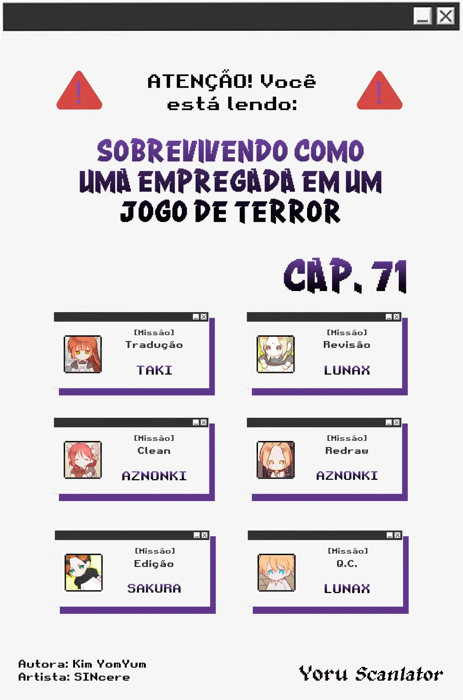 Sobrevivendo Como Uma Empregada Em Um Jogo De Terror Capítulo 1