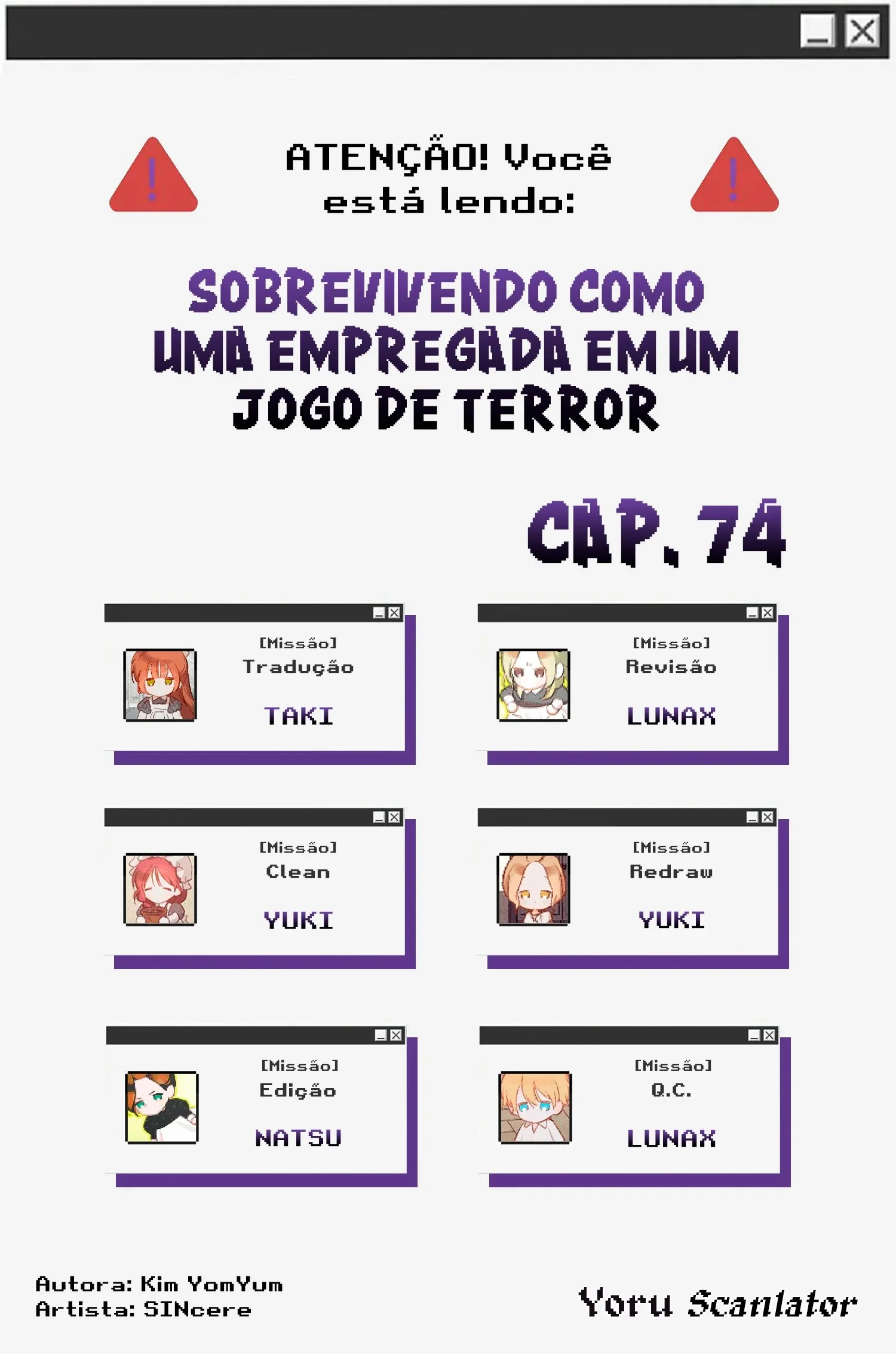Sobrevivendo Como Uma Empregada Em Um Jogo De Terror Capítulo 1