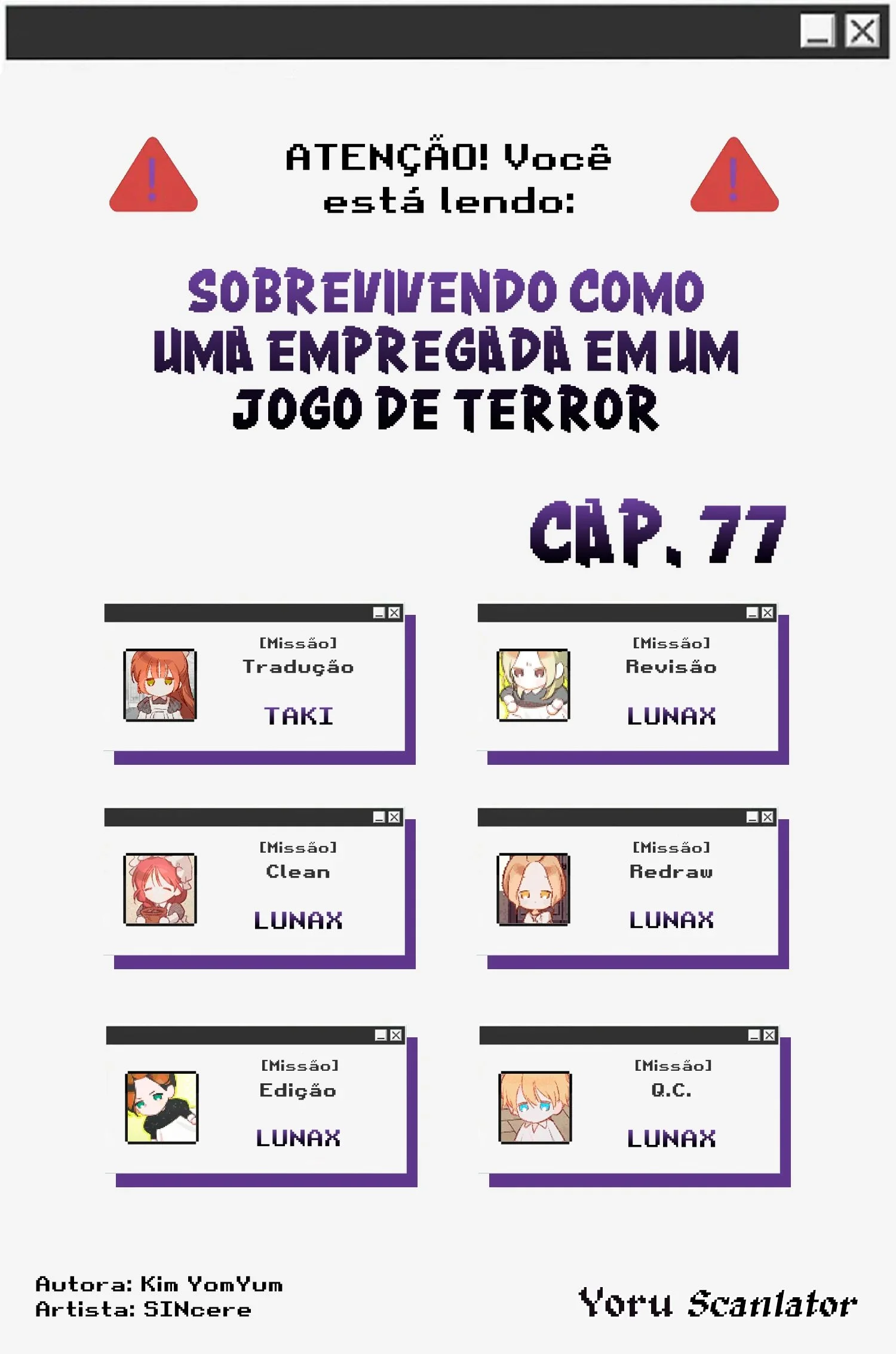 Sobrevivendo Como Uma Empregada Em Um Jogo De Terror Capítulo 1