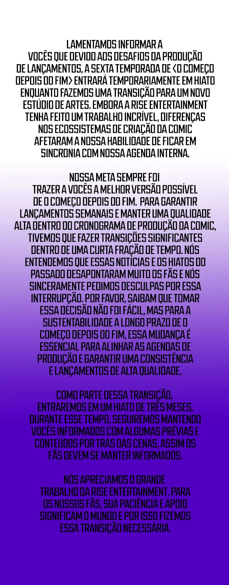 The Beginning After The End Capítulo 1 – O Fim do Tunel