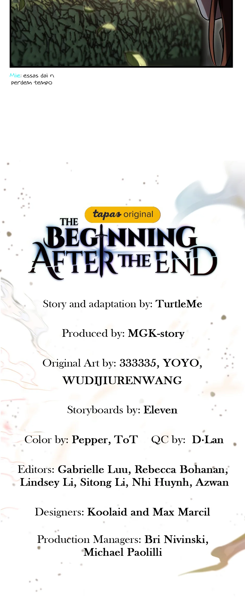 The Beginning After The End Capítulo 1 – O Fim do Tunel