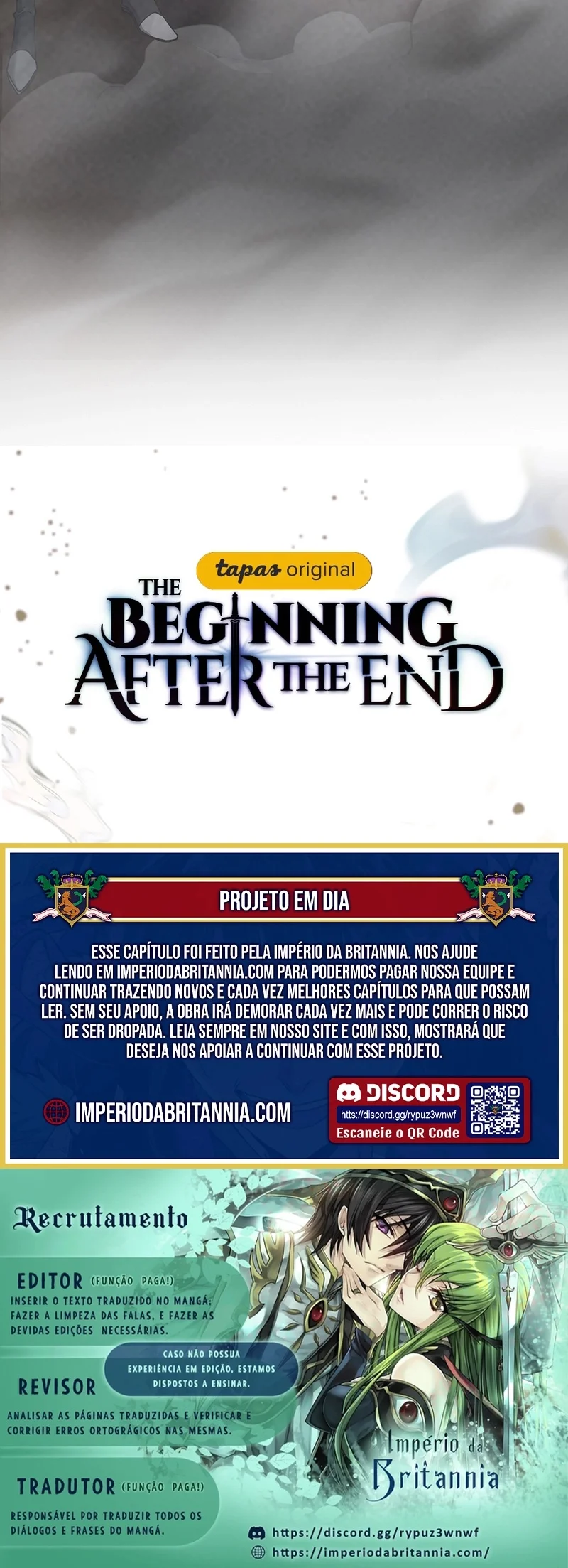 The Beginning After The End Capítulo 1 – O Fim do Tunel