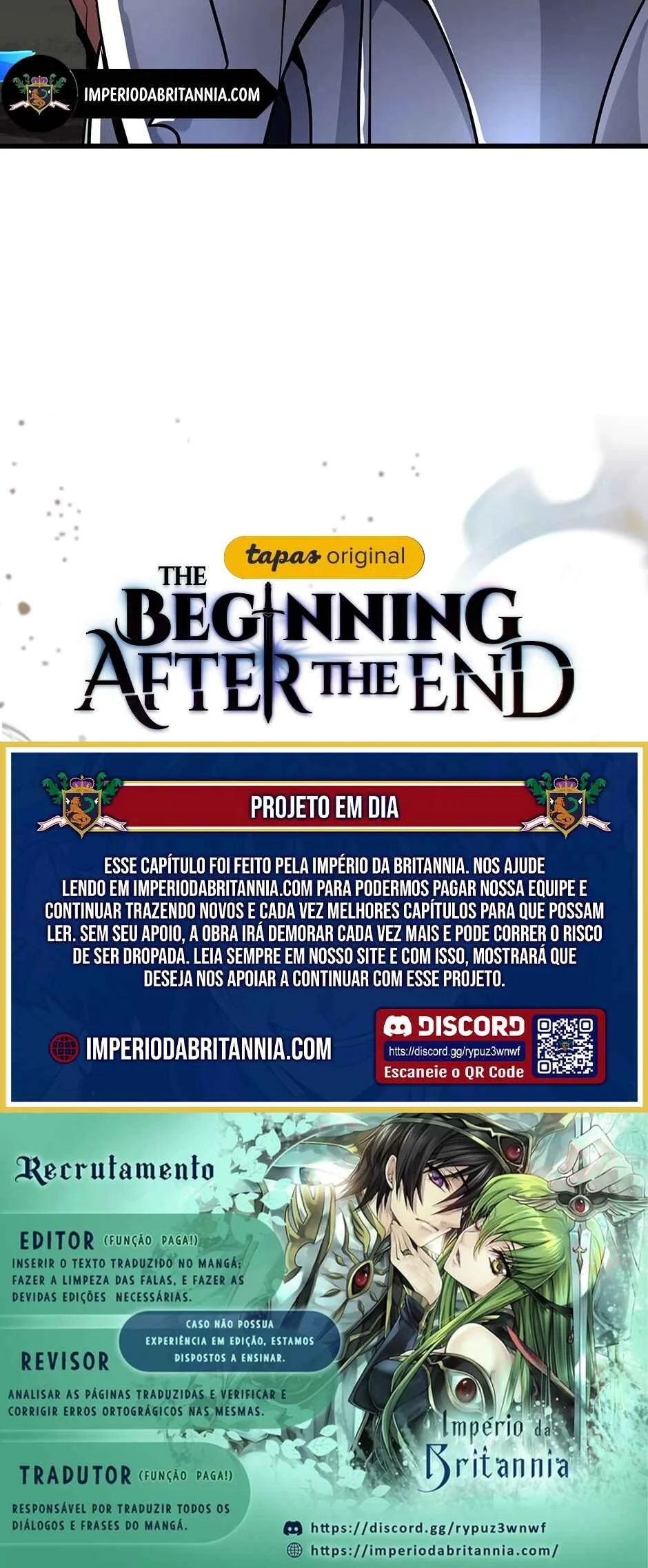 The Beginning After The End Capítulo 1 – O Fim do Tunel