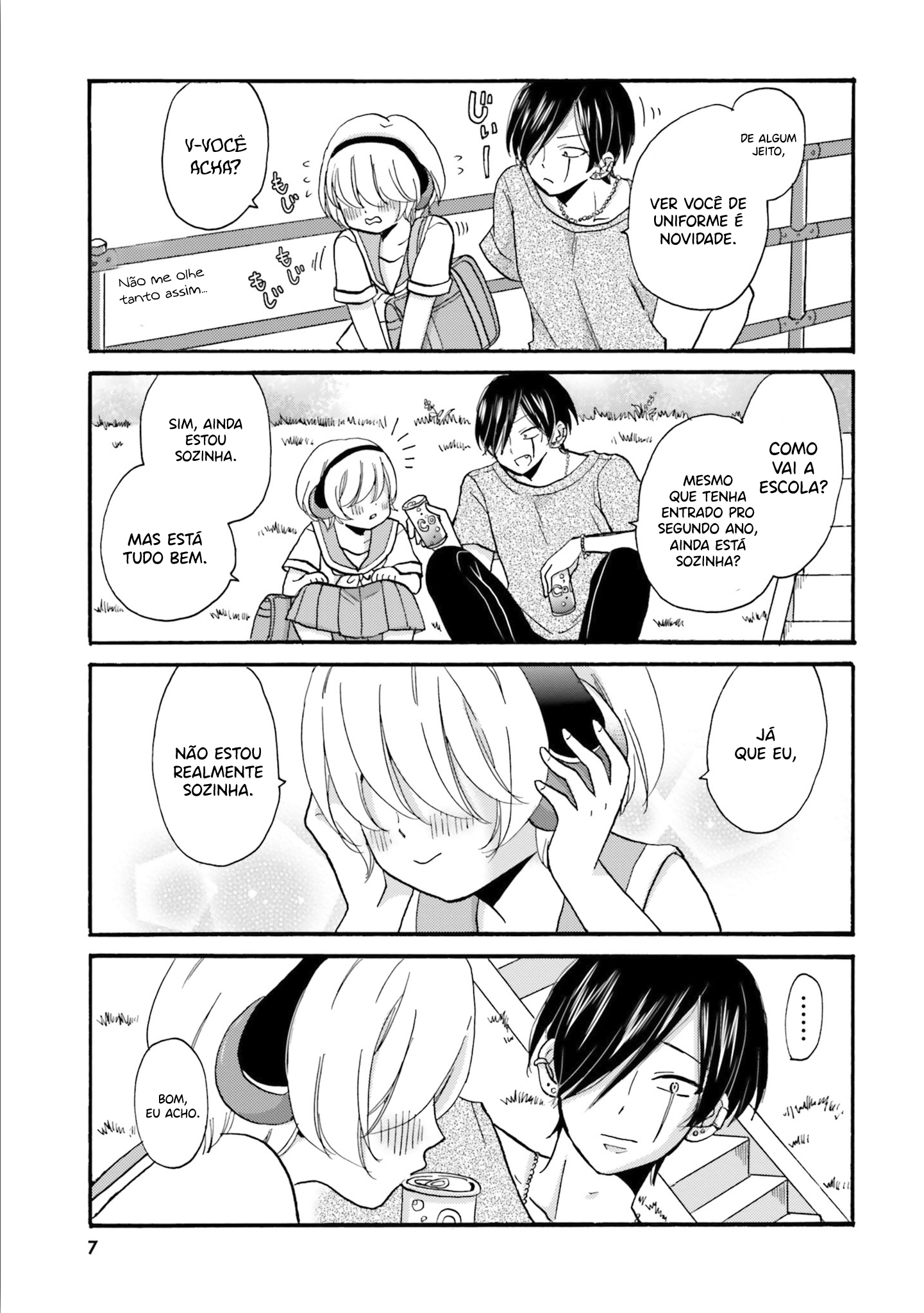 Yankee-kun to Hakujou Gaaru Capítulo 1
